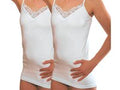 Onderhemd spaghetti bandjes - Wit - 2 stuks
